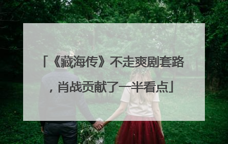 《藏海传》不走爽剧套路，肖战贡献了一半看点