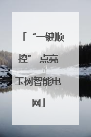 “一键顺控” 点亮玉树智能电网