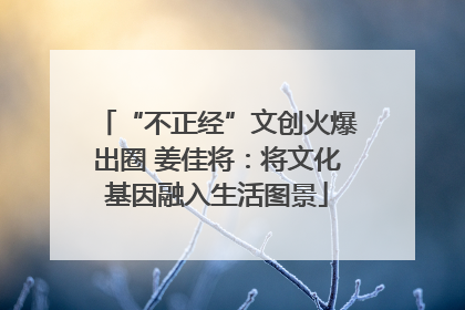 “不正经”文创火爆出圈 姜佳将：将文化基因融入生活图景