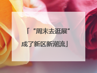“周末去逛展”成了新区新潮流