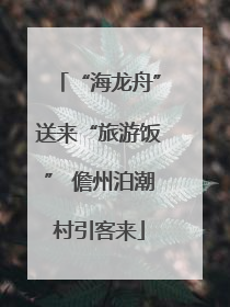 “海龙舟”送来“旅游饭” 儋州泊潮村引客来
