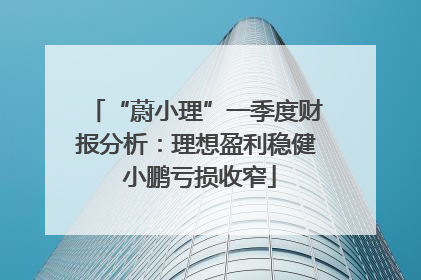 “蔚小理”一季度财报分析：理想盈利稳健 小鹏亏损收窄