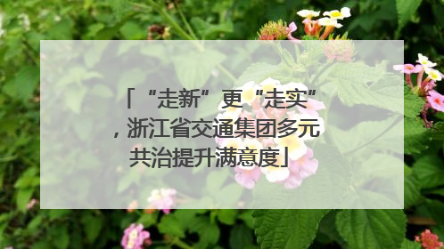 “走新”更“走实”，浙江省交通集团多元共治提升满意度