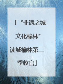 “非遗之城 文化榆林”读城榆林第二季收官
