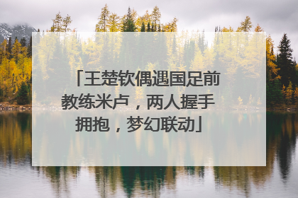 王楚钦偶遇国足前教练米卢，两人握手拥抱，梦幻联动