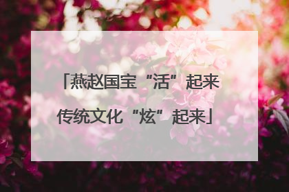 燕赵国宝“活”起来 传统文化“炫”起来