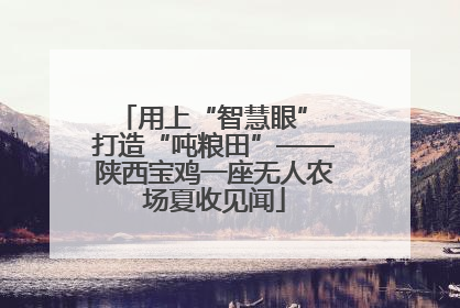 用上“智慧眼” 打造“吨粮田”——陕西宝鸡一座无人农场夏收见闻