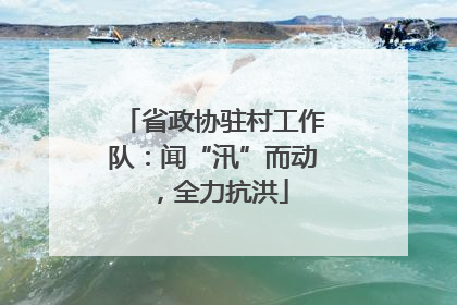 省政协驻村工作队：闻“汛”而动，全力抗洪