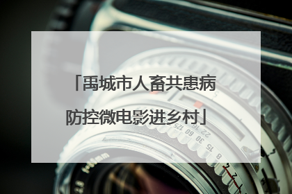 禹城市人畜共患病防控微电影进乡村
