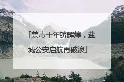 禁毒十年铸辉煌，盐城公安启航再破浪