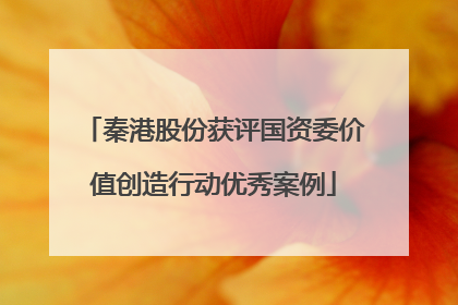 秦港股份获评国资委价值创造行动优秀案例