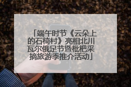 端午时节《云朵上的石椅村》亮相北川瓦尔俄足节暨枇杷采摘旅游季推介活动