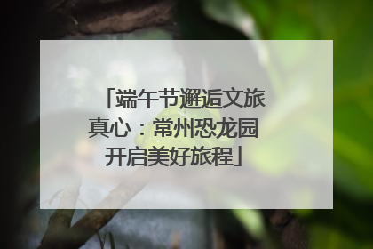 端午节邂逅文旅真心：常州恐龙园开启美好旅程