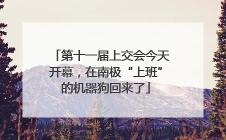 第十一届上交会今天开幕，在南极“上班”的机器狗回来了