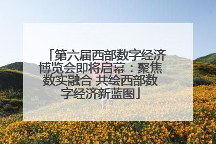 第六届西部数字经济博览会即将启幕：聚焦数实融合 共绘西部数字经济新蓝图