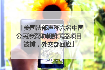 美司法部声称六名中国公民涉资助朝鲜武器项目被捕，外交部回应