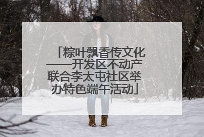 粽叶飘香传文化——开发区不动产联合李太屯社区举办特色端午活动