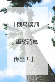 俄乌谈判，重磅消息传出！