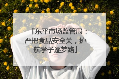 东平市场监管局：严把食品安全关，护航学子逐梦路