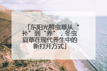东阳光鲜虫草从“补”到“养”，冬虫夏草在现代养生中的新打开方式