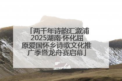 两千年诗韵汇溆浦 2025湖南·怀化屈原爱国怀乡诗歌文化推广季暨龙舟赛启幕