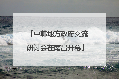 中韩地方政府交流研讨会在南昌开幕