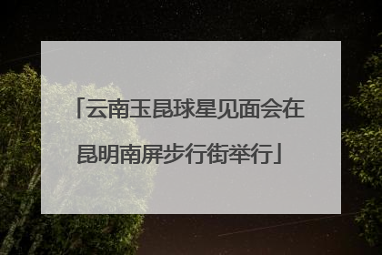 云南玉昆球星见面会在昆明南屏步行街举行