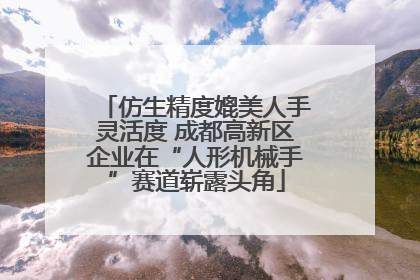 仿生精度媲美人手灵活度 成都高新区企业在“人形机械手”赛道崭露头角