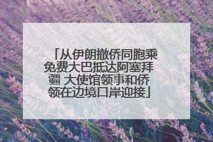 从伊朗撤侨同胞乘免费大巴抵达阿塞拜疆 大使馆领事和侨领在边境口岸迎接