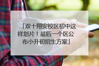 双十翔安校区初中这样划片！最后一个区公布小升初招生方案