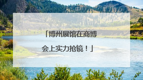 博州展馆在商博会上实力抢镜！