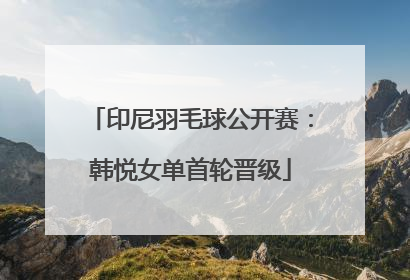 印尼羽毛球公开赛：韩悦女单首轮晋级