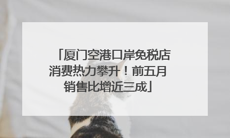 厦门空港口岸免税店消费热力攀升！前五月销售比增近三成