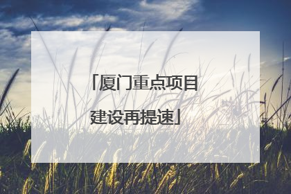 厦门重点项目建设再提速