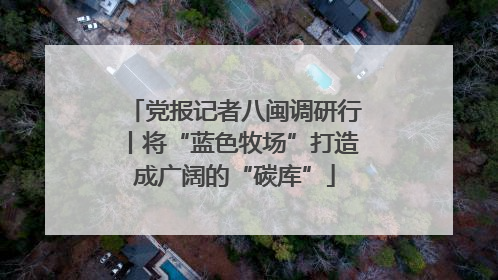 党报记者八闽调研行丨将“蓝色牧场”打造成广阔的“碳库”
