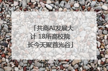 共商AI发展大计 18所高校院长今天聚首光谷