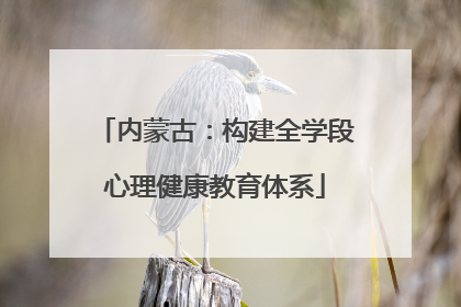 内蒙古：构建全学段心理健康教育体系
