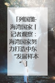 列国鉴·海湾国家丨记者观察：海湾国家努力打造中东“发展样本”