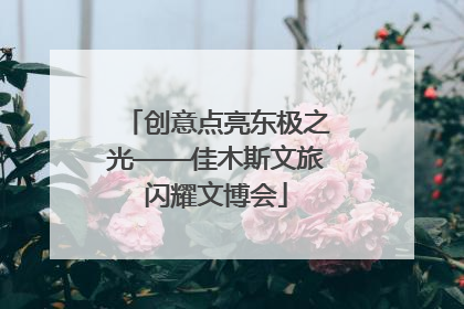 创意点亮东极之光——佳木斯文旅闪耀文博会