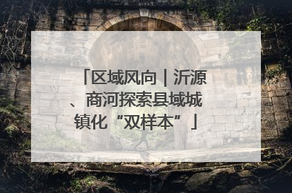 区域风向｜沂源、商河探索县域城镇化“双样本”