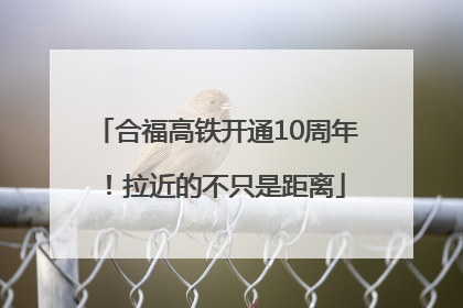 合福高铁开通10周年！拉近的不只是距离