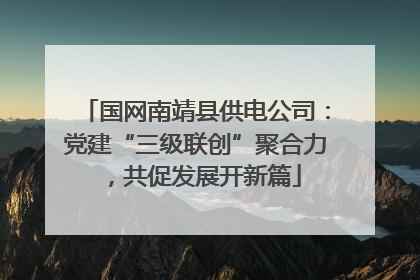 国网南靖县供电公司：党建“三级联创”聚合力，共促发展开新篇