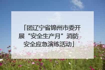 团辽宁省锦州市委开展“安全生产月”消防安全应急演练活动