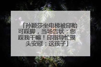 孙颖莎坐电梯被邱贻可踩脚，当场告状：您踩我干嘛！邱指导忙摸头安慰：这孩子