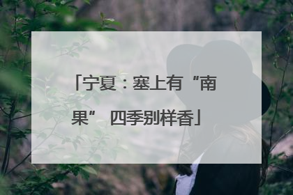 宁夏：塞上有“南果” 四季别样香