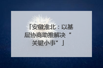 安徽淮北：以基层协商助推解决“关键小事”