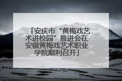 安庆市“黄梅戏艺术进校园”推进会在安徽黄梅戏艺术职业学院顺利召开