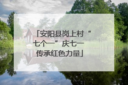 安阳县岗上村“七个一”庆七一 传承红色力量