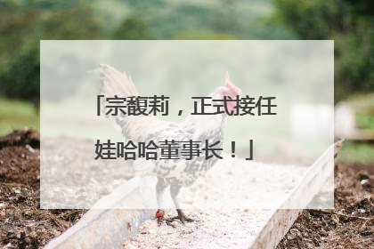 宗馥莉，正式接任娃哈哈董事长！