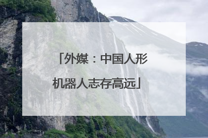 外媒：中国人形机器人志存高远
